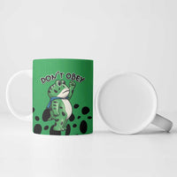 Don't Obey Portland Frog Protest Ceramic Mug Anti-Fascism - Wonder Print Shop