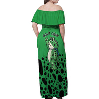 Don't Obey Portland Frog Protest Family Matching Off Shoulder Maxi Dress and Hawaiian Shirt Anti-Fascism - Wonder Print Shop