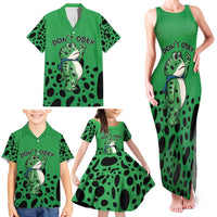 Don't Obey Portland Frog Protest Family Matching Tank Maxi Dress and Hawaiian Shirt Anti-Fascism - Wonder Print Shop