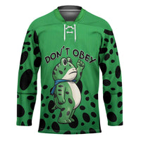 Don't Obey Portland Frog Protest Hockey Jersey Anti-Fascism - Wonder Print Shop