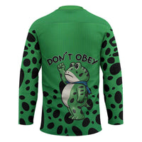 Don't Obey Portland Frog Protest Hockey Jersey Anti-Fascism - Wonder Print Shop