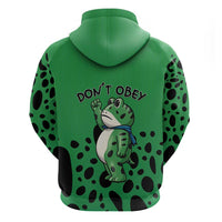 Don't Obey Portland Frog Protest Hoodie Anti-Fascism - Wonder Print Shop