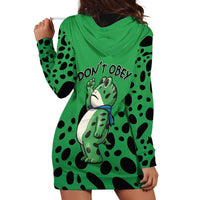 Don't Obey Portland Frog Protest Hoodie Dress Anti-Fascism - Wonder Print Shop