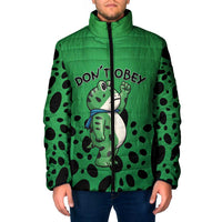 Don't Obey Portland Frog Protest Padded Jacket Anti-Fascism - Wonder Print Shop