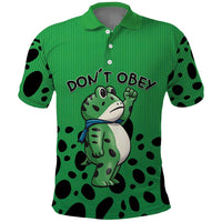 Don't Obey Portland Frog Protest Polo Shirt Anti-Fascism - Wonder Print Shop