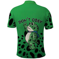 Don't Obey Portland Frog Protest Polo Shirt Anti-Fascism - Wonder Print Shop