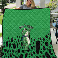 Don't Obey Portland Frog Protest Quilt Anti-Fascism - Wonder Print Shop