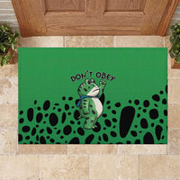 Don't Obey Portland Frog Protest Rubber Doormat Anti-Fascism - Wonder Print Shop