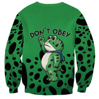 Don't Obey Portland Frog Protest Sweatshirt Anti-Fascism - Wonder Print Shop