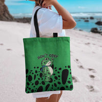 Don't Obey Portland Frog Protest Tote Bag Anti-Fascism - Wonder Print Shop