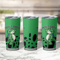 Don't Obey Portland Frog Protest Tumbler Cup Anti-Fascism - Wonder Print Shop