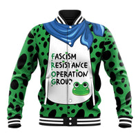 Portland Frog Protest Baseball Jacket Frog Costume Style - Wonder Print Shop