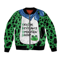 Portland Frog Protest Bomber Jacket Frog Costume Style - Wonder Print Shop