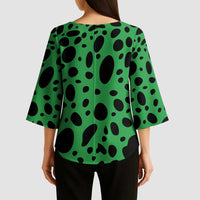 Portland Frog Protest Kimono Sleeve Blouse Frog Costume Style - Wonder Print Shop