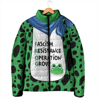 Portland Frog Protest Padded Jacket Frog Costume Style - Wonder Print Shop