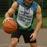 Portland Frog Protest Sleeveless Hoodie Frog Costume Style - Wonder Print Shop