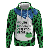 Portland Frog Protest Zip Hoodie Frog Costume Style - Wonder Print Shop