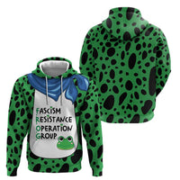 Portland Frog Protest Zip Hoodie Frog Costume Style - Wonder Print Shop