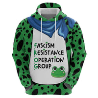 Portland Frog Protest Zip Hoodie Frog Costume Style - Wonder Print Shop