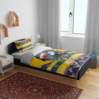 Brazil Christmas Bedding Set Toco Toucan Flag Style - Wonder Print Shop