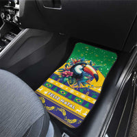 Brazil Christmas Car Mats Toco Toucan Flag Style - Wonder Print Shop