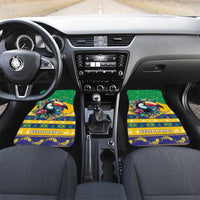 Brazil Christmas Car Mats Toco Toucan Flag Style - Wonder Print Shop