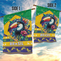 Brazil Christmas Garden Flag Toco Toucan Flag Style - Wonder Print Shop