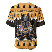 Ancient Egyptian Christmas Baseball Jersey Anubis Eid Milad Majid - Wonder Print Shop