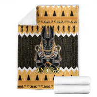 Ancient Egyptian Christmas Blanket Anubis Eid Milad Majid