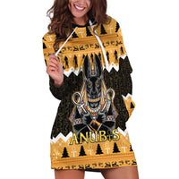 Ancient Egyptian Christmas Hoodie Dress Anubis Eid Milad Majid - Wonder Print Shop