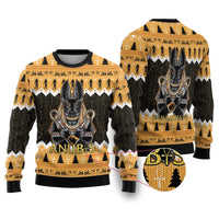 Ancient Egyptian Christmas Ugly Christmas Sweater Anubis Eid Milad Majid - Wonder Print Shop