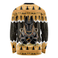 Ancient Egyptian Christmas Long Sleeve Shirt Anubis Eid Milad Majid - Wonder Print Shop