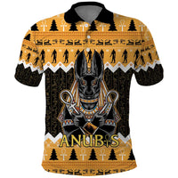 Ancient Egyptian Christmas Polo Shirt Anubis Eid Milad Majid - Wonder Print Shop