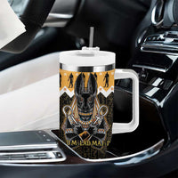Ancient Egyptian Christmas Tumbler With Handle Anubis Eid Milad Majid - Wonder Print Shop