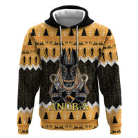 Ancient Egyptian Christmas Zip Hoodie Anubis Eid Milad Majid - Wonder Print Shop