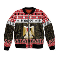 Egypt Christmas Bomber Jacket Coat Of Arms Eid Milad Majid LT15