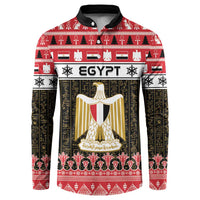 Egypt Christmas Button Sweatshirt Coat Of Arms Eid Milad Majid LT15