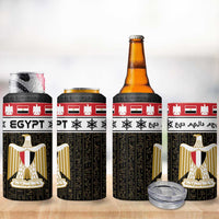 Egypt Christmas 4 in 1 Can Cooler Tumbler Coat Of Arms Eid Milad Majid - Wonder Print Shop