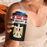 Egypt Christmas 4 in 1 Can Cooler Tumbler Coat Of Arms Eid Milad Majid - Wonder Print Shop