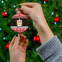 Egypt Christmas Ceramic Ornament Coat Of Arms Eid Milad Majid LT15
