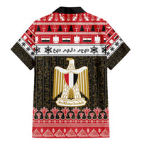 Egypt Christmas Family Matching Mermaid Dress and Hawaiian Shirt Coat Of Arms Eid Milad Majid - Wonder Print Shop