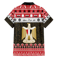 Egypt Christmas Family Matching Off Shoulder Maxi Dress and Hawaiian Shirt Coat Of Arms Eid Milad Majid LT15