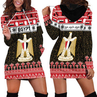 Egypt Christmas Hoodie Dress Coat Of Arms Eid Milad Majid - Wonder Print Shop