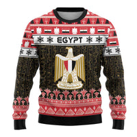 Egypt Christmas Ugly Christmas Sweater Coat Of Arms Eid Milad Majid LT15