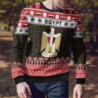 Egypt Christmas Ugly Christmas Sweater Coat Of Arms Eid Milad Majid LT15
