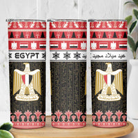 Egypt Christmas Skinny Tumbler Coat Of Arms Eid Milad Majid LT15