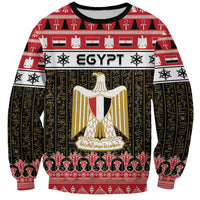 Egypt Christmas Sweatshirt Coat Of Arms Eid Milad Majid LT15