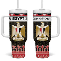 Egypt Christmas Tumbler With Handle Coat Of Arms Eid Milad Majid - Wonder Print Shop