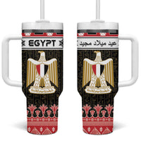 Egypt Christmas Tumbler With Handle Coat Of Arms Eid Milad Majid LT15