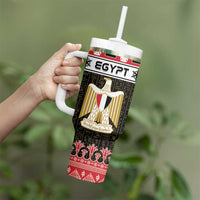 Egypt Christmas Tumbler With Handle Coat Of Arms Eid Milad Majid - Wonder Print Shop